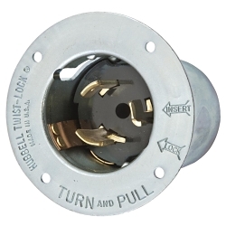 Hubbell CS6377 Wiring Device-Kellems Twist-Lock Flanged Inlet