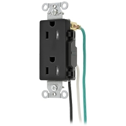 Hubbell Wiring Devices DR15BLKTRP2