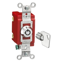 Hubbell HBL1221RKL Locking Switch