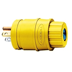 Hubbell HBL14W47 Straight Blade Plug