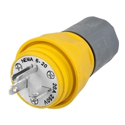 Hubbell HBL14W48 Straight Blade Plug
