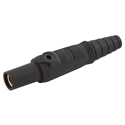 Hubbell HBL15FBK Single Pole Plug