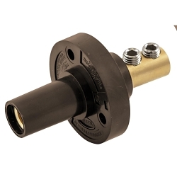 Hubbell HBL15FRBN Single Pole Receptacle