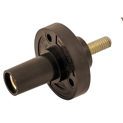Hubbell HBL15FRSBN Single Pole Receptacle