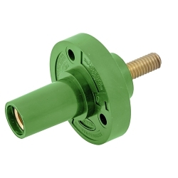 Hubbell HBL15FRSGN Single Pole Receptacle