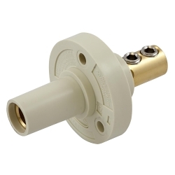 Hubbell HBL15FRW Single Pole Receptacle