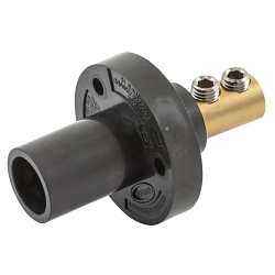 Hubbell HBL15MRBK Single Pole Receptacle