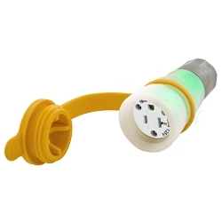 Hubbell HBL15W33AWC Wiring Device-Kellems Straight Blade Connector