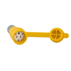Hubbell HBL15W47A Straight Blade Connector