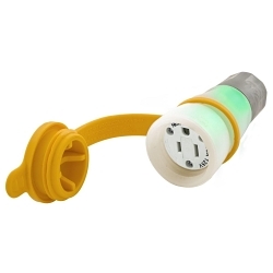 Hubbell HBL15W47AWC Straight Blade Connector