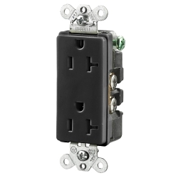 Hubbell HBL2162BK Straight Blade Receptacle