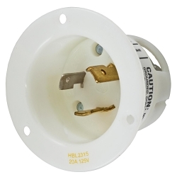 Hubbell HBL2315 Locking Flanged Inlet