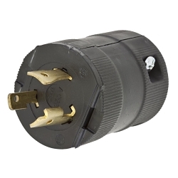 Hubbell HBL2321VBK Locking Plug