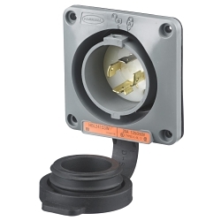 Hubbell HBL2415SW Locking Flanged Inlet