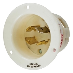 Hubbell HBL2465 Flanged Inlet