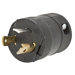 Hubbell HBL2611VBK Locking Plug