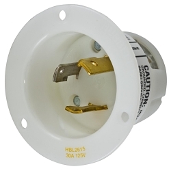 Hubbell HBL2615 Locking Flanged Inlet