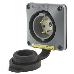 Hubbell HBL2615SW Locking Flanged Inlet