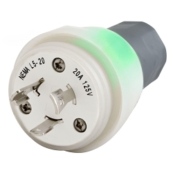 Hubbell HBL26W47WC Locking Plug