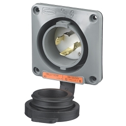 Hubbell HBL2715SW Locking Flanged Inlet