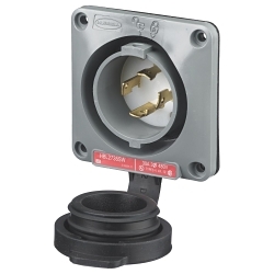 Hubbell HBL2735SW Locking Flanged Inlet