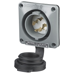 Hubbell HBL2745SW Locking Flanged Inlet
