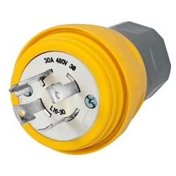 Hubbell HBL28W76 Locking Plug