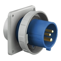 Hubbell HBL3100B6W Pin and Sleeve Inlet
