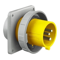 Hubbell HBL320B4W Flanged Inlet