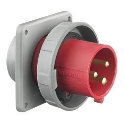 Hubbell HBL330B7W Pin and Sleeve Inlet