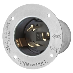Hubbell HBL3775 Locking Flanged Inlet