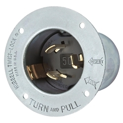 Hubbell HBL3777 Locking Flanged Inlet