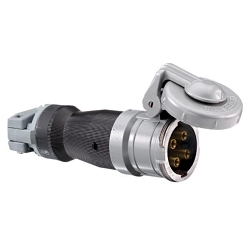 Hubbell HBL4100CS2WR 3-Phase Female Heavy Duty Standard Watertight Cord Mount Pin and Sleeve Connector