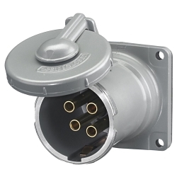 Hubbell HBL4100RS2WR Pin and Sleeve Receptacle