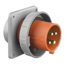 Hubbell HBL460B12W Pin and Sleeve Inlet