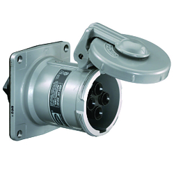 Hubbell HBL460RS2W Pin and Sleeve Receptacle