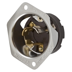 Hubbell HBL4716 Locking Flanged Inlet