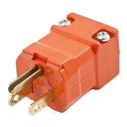 Hubbell HBL515PVO Wiring Device-Kellems Valise Straight Blade Plug
