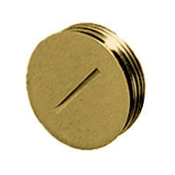 Hubbell HBL5236PLUG Replacement Threaded Plug, For Use With HBL5236, 125 V Voltage Rating, 15 A Current/Amperage Rating, 0.5 Maximum Horsepower, Brass