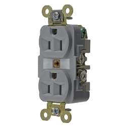 Hubbell HBL5262GY Straight Blade Receptacle