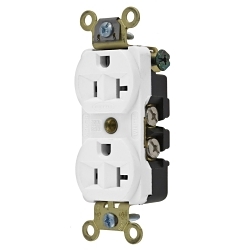 Hubbell HBL5352W Straight Blade Receptacle