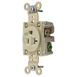 Hubbell HBL5361IWR Straight Blade Receptacle