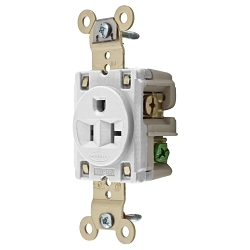Hubbell HBL5361W Straight Blade Receptacle