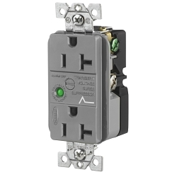 Hubbell HBL5362GYSA Surge Protection Receptacle