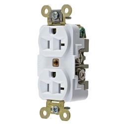 Hubbell HBL5362W Straight Blade Receptacle