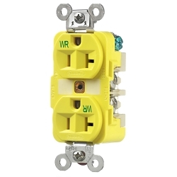 Hubbell HBL53CM62 Straight Blade Duplex Receptacle
