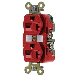 Hubbell HBL5462R Straight Blade Duplex Receptacle