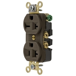 Hubbell HBL5492 Straight Blade Duplex Receptacle