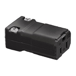 Hubbell HBL5969VBLK Straight Blade Connector