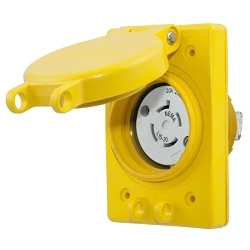 Hubbell HBL67W75 Locking Receptacle
